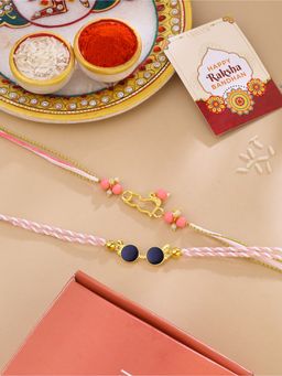 VIRAASI - Sunglasses and Kitty Kids Rakhi Set of 2 with Roli Chawal & Card