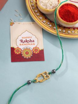 VIRAASI - Owl Nazariya Rakhi for Kids Brother With Roli Chawal & Card