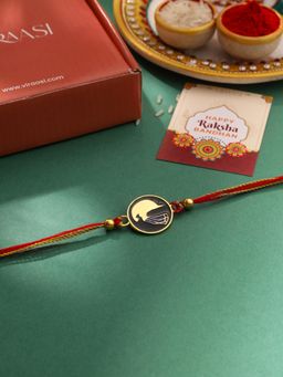 VIRAASI - Cricketer Brother Rakhi for Kids Brother with Roli Chawal & Card