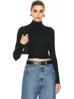 Guest In Residence - Base Layer Rib Turtleneck Top
