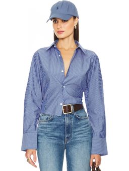 Helsa - Pinstripe Poplin Fitted Shirt