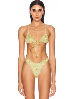Heavy Manners - Triangle Front Tie Bikini Top