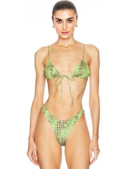 Heavy Manners - Triangle Front Tie Bikini Top