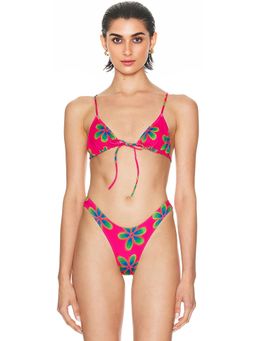 Heavy Manners - Triangle Front Tie Bikini Top