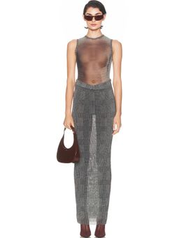 Jean Paul Gaultier - Body Shadow And Prince Of Wales Long Dress