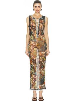 Jean Paul Gaultier - Papillon Mesh Lacing Detail Dress