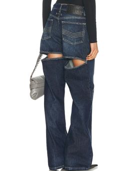 Jean Paul Gaultier - Workwear Detail Back Cutout Denim Trouser