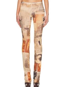Jean Paul Gaultier - Mesh Printed Journal Trouser