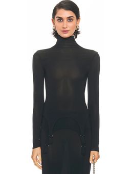 Jean Paul Gaultier - Lingerie Garter Long Sleeve High Neck Top
