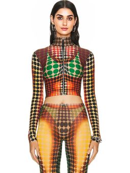 Jean Paul Gaultier - High Neck Long Sleeve Top
