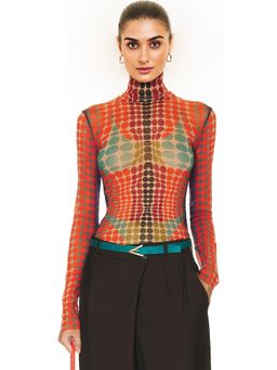 Jean Paul Gaultier - High Neck Long Sleeve Top