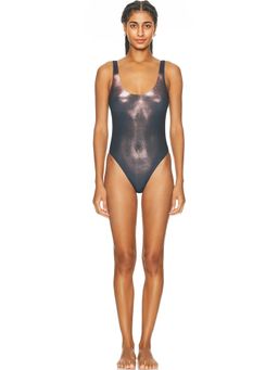 Jean Paul Gaultier - Body Dust Printed One Piece Swimsuit