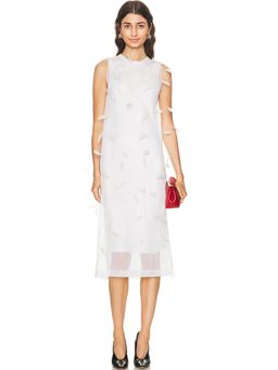 Jil Sander - Hand Embroidered Feather Dress