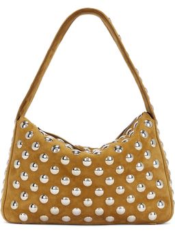 KHAITE - Elena Suede Studded Shoulder Bag