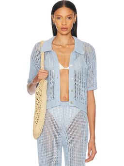 La Porte - Ophelia Windowpane Knit Top