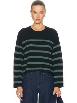 LESET - Zoe Breton Stripe Crewneck Sweater
