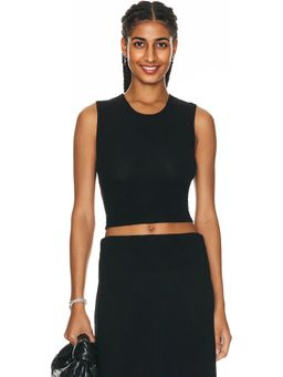 LESET - Lauren Sleeveless Crewneck Top