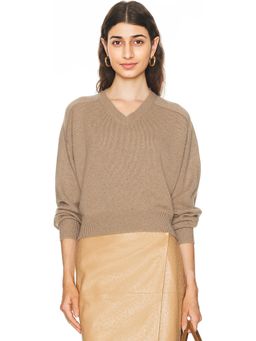 Loulou de Saison - Anzor Saddle Sleeve V-Neck Sweater