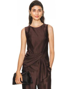 Loulou de Saison - Fonda Draped Asymmetric Top