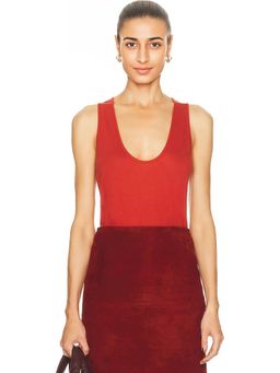 Loulou de Saison - Albia Loose Fit U-Neck Tank Top