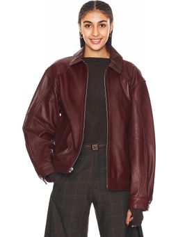 Mimchik - Leather Tall Boy Jacket