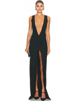 MONOT - Plunge Neck Dress