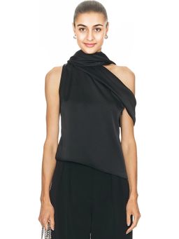 Monse - Sleeveless Asymmetric Scarf Top