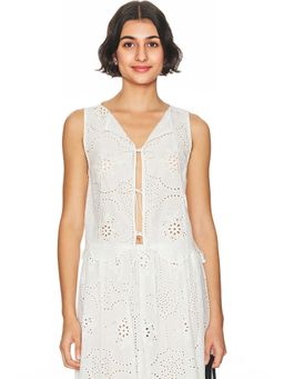 Matteau - Broderie Tie Top