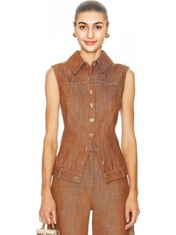 Matthew Bruch - Collared Button Down Vest