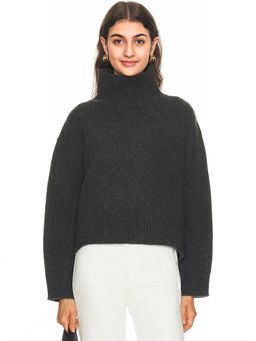 Nili Lotan - Omaira Sweater in Charcoal Melange
