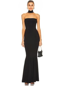 Norma Kamali - Turtleneck Strapless Fishtail Gown