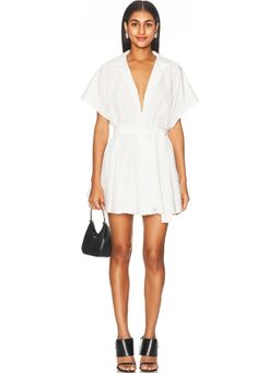 Norma Kamali - Super Oversized Sleeveless Boyfriend Shirt FlaredDress