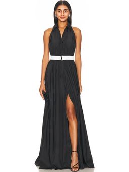 Norma Kamali - Halter Flared Gown