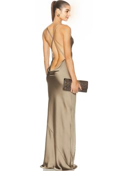 Norma Kamali - Cross Back Bias Gown