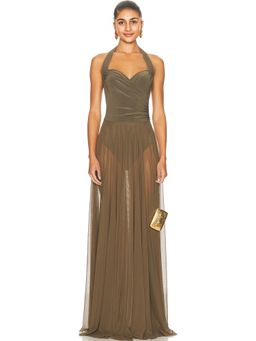 Norma Kamali - for FWRD Cayla Flared Gown