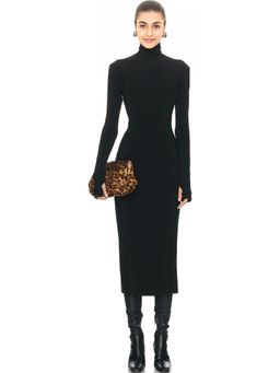 Norma Kamali - Long Sleeve Turtleneck Dress