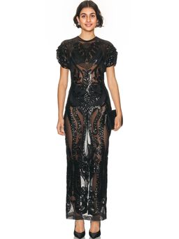 Norma Kamali - Cap Sleeve Long Dress