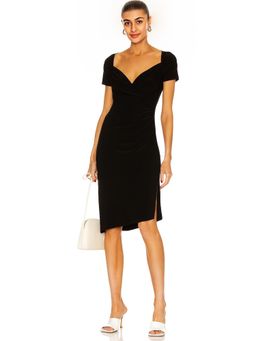 Norma Kamali - Sweetheart Side Drape Dress