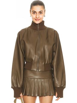 Norma Kamali - Oversized Turtleneck Bomber Jacket