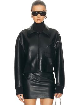 Norma Kamali - Zip Front Classic Cropped Jacket