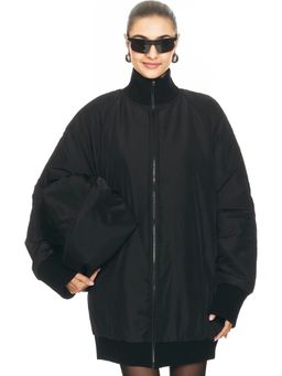 Norma Kamali - Oversized Turtleneck Bomber Jacket