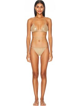 Norma Kamali - Criss Cross Bikini Bra & Bottom