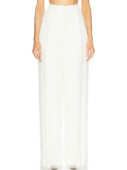 Oscar de la Renta - Wide Leg Fringe Pant