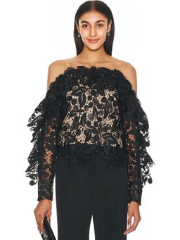 Oscar de la Renta - Long Sleeve Blouse