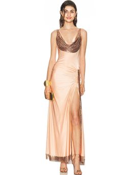 RABANNE - Side Slit Gown