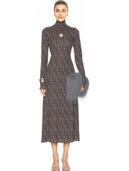 RABANNE - Soft Volume Turtleneck Dress