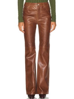 RABANNE - Leather Straight Leg