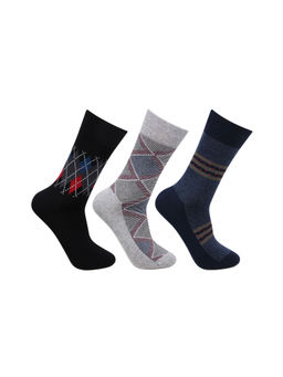 Bonjour - Men's Formal Full Length Business Office Socks (Pack of 3)