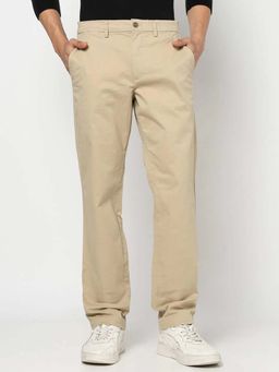 GAP - Men Beige Knitted Solid Trouser