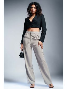 FREAKINS - Luminous Grey Straight Fit Korean Pants